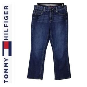 Vintage Y2K Tommy Hilfiger Hope Womens Jeans Size 12 Long Baggy Wide Leg Flare